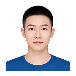 简约青年证件照素材