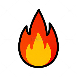 卡通火焰图案设计元素