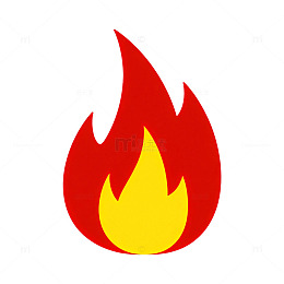 简约火焰图案图标设计元素