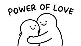 简笔画情侣拥抱表达爱意