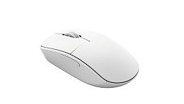 白色无线鼠标特写图片