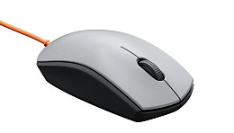 灰色有线电脑鼠标图片