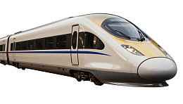 现代高速列车外观展示
