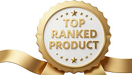 金色奖章标识显示顶级产品