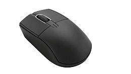 黑色无线鼠标特写图片