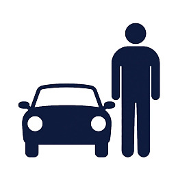 人与汽车图标图片