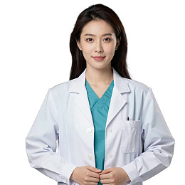 身穿白大褂的女医生图片
