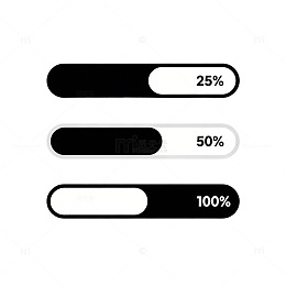 简约进度条图表设计元素