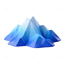 抽象冰山艺术图形设计元素