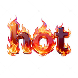 火焰风格英文单词艺术设计