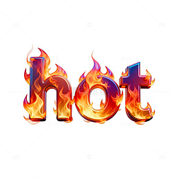 火焰字体热辣视觉效果设计