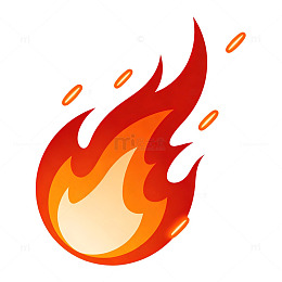 卡通火焰图案设计元素