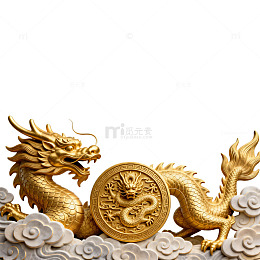 金龙腾飞金币雕塑