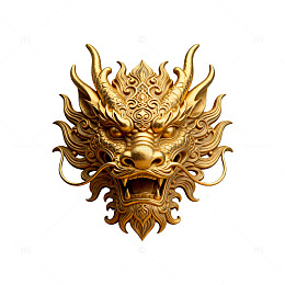 金色龙雕艺术装饰