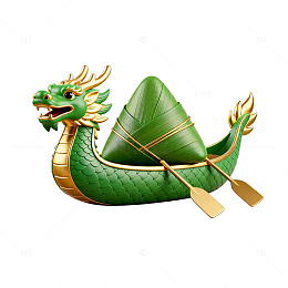 端午节龙舟粽子图案设计素材