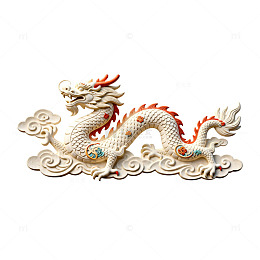 东方龙雕艺术品装饰图