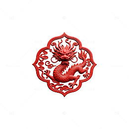 传统中国龙纹装饰艺术品