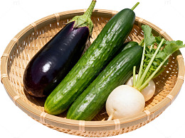 竹篮蔬菜静物图