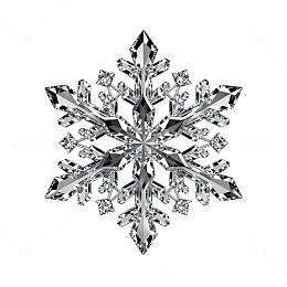 雪花造型钻石饰品设计图