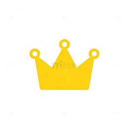 简约黄色皇冠图标设计