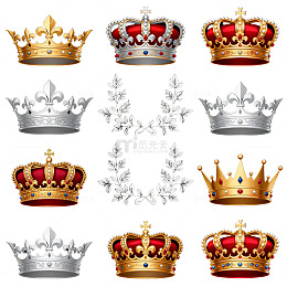 华丽皇冠插画设计素材