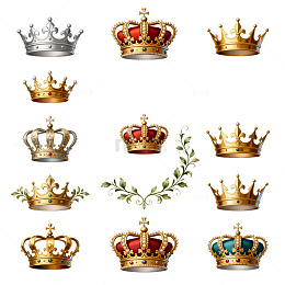 华丽皇冠图案设计元素