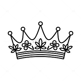 简约线条皇冠图案