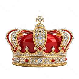 华丽皇冠珠宝插画