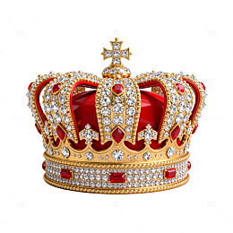 皇冠珠宝华丽装饰插画