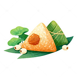 水彩粽子节日插画设计元素