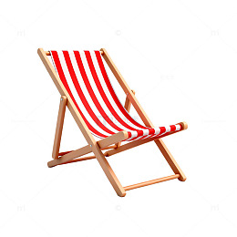 红白条纹沙滩椅