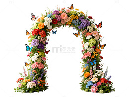 花卉拱门装饰创意场景布置