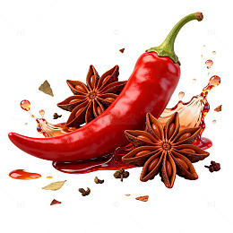 辣椒八角香料美食