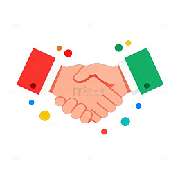 握手合作图标设计