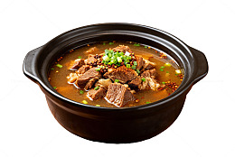砂锅炖牛肉美食