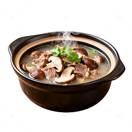 香菇牛肉砂锅煲