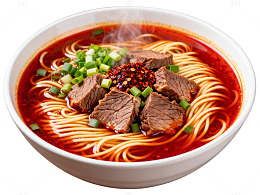 香辣牛肉面美食片