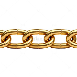 金色链条特写