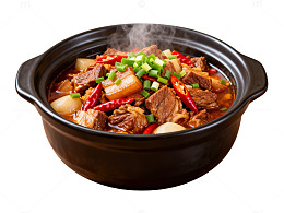 香辣牛肉煲美食图片
