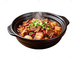 砂锅炖牛肉美食图片