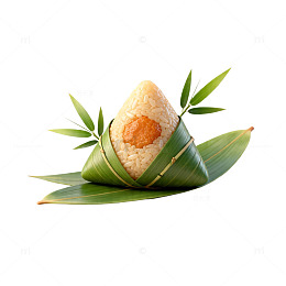 清新粽子美食