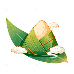 端午节粽叶卡通图案设计