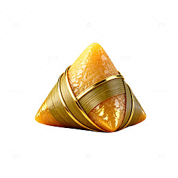 金黄粽子传统节日美食插画