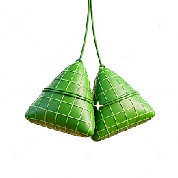 绿色编织铃铛节日装饰