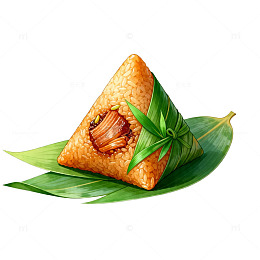 水彩粽子美食插画设计素材