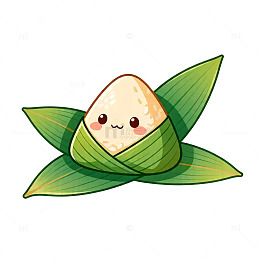 卡通粽子插画素材