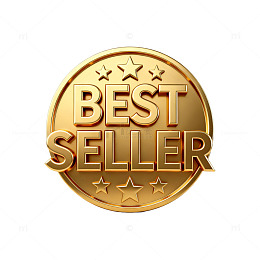 金色畅销书标志设计