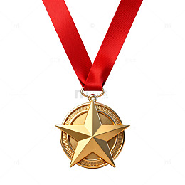 金色奖章荣誉奖品
