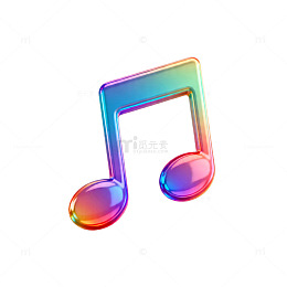 炫彩音乐符号设计素材