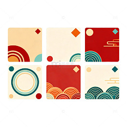 简约几何图形设计素材